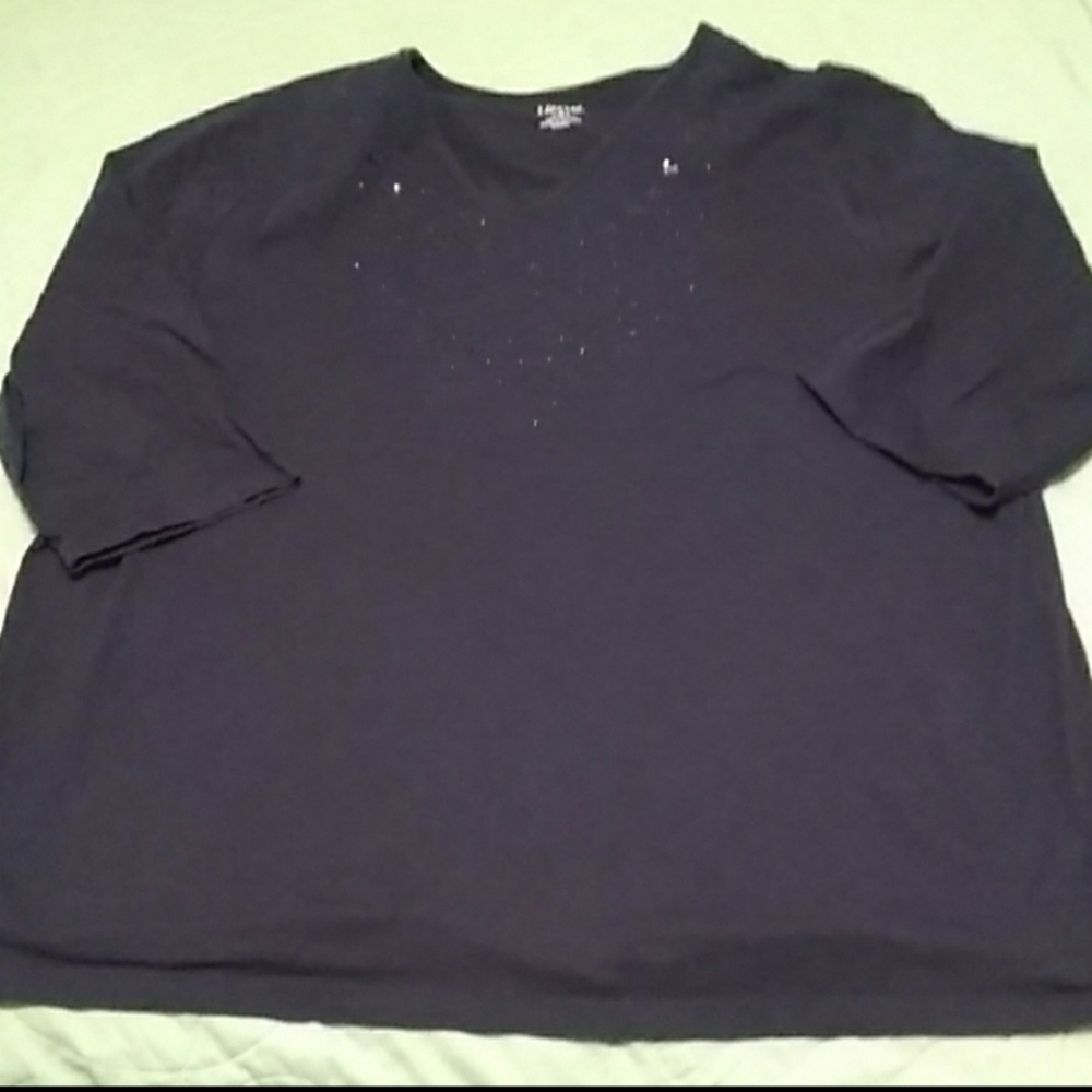 Liz and Me Navy Shirt size 3X